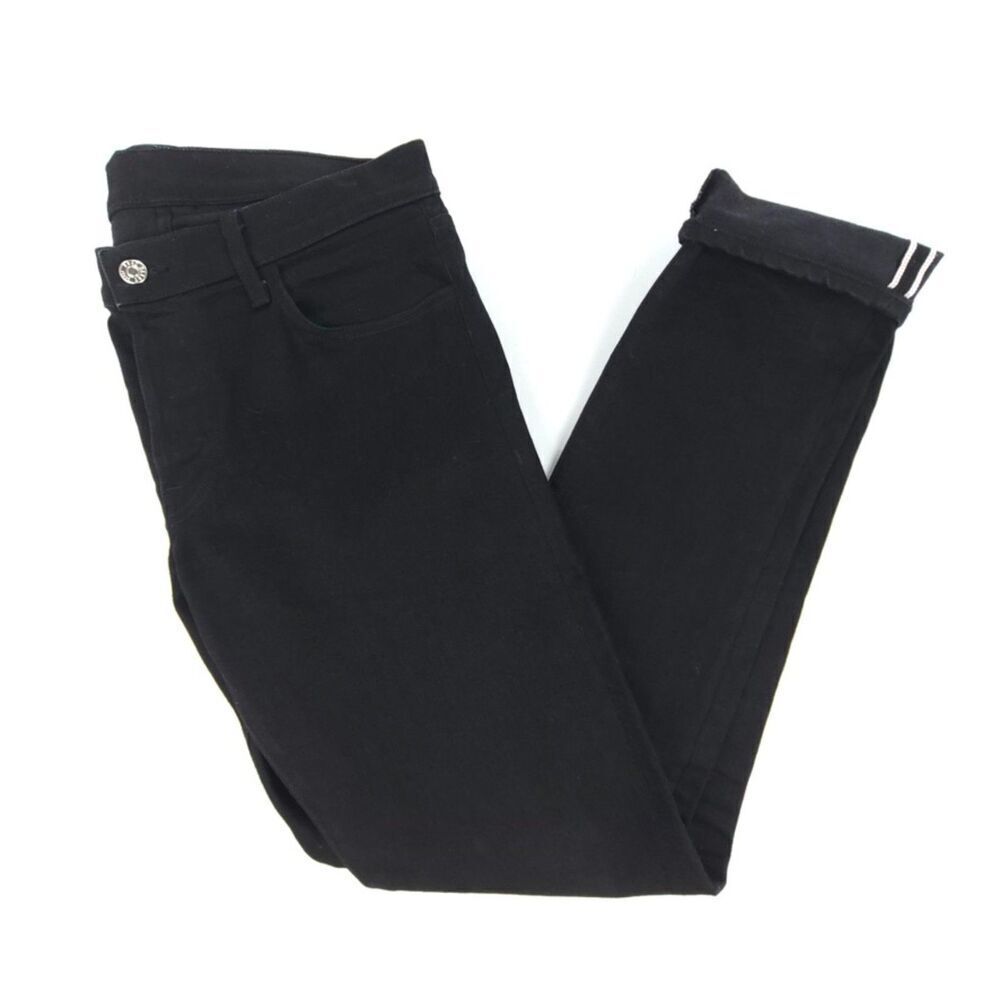 BUCK MASON Slim Fit Japanese Selvedge Jeans Black Denim Minimal Quiet Luxury 34